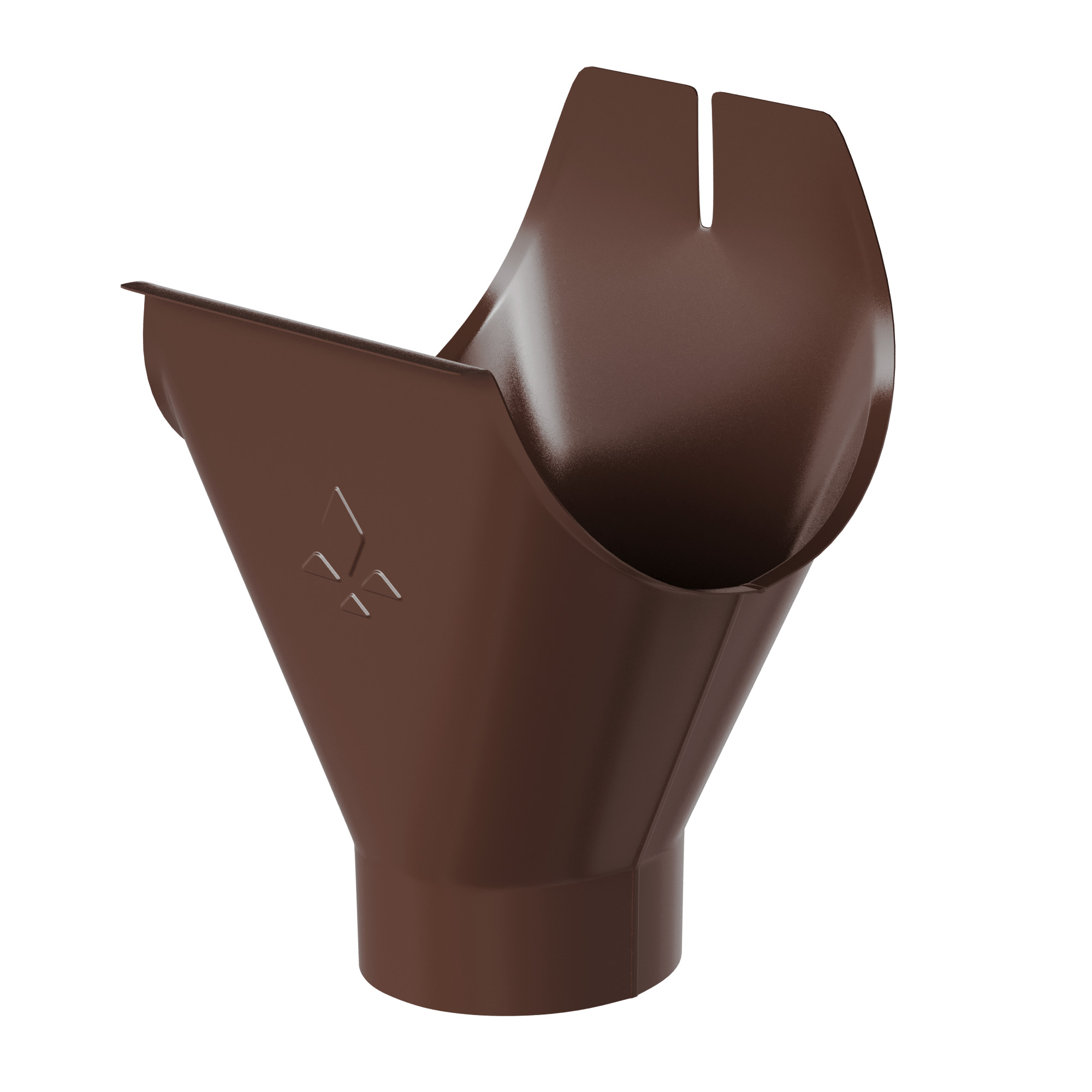 Воронка желоба металлическая Aquasystem Комфорт D 125/90мм (желоб/труба) купить в Санкт-Петербурге