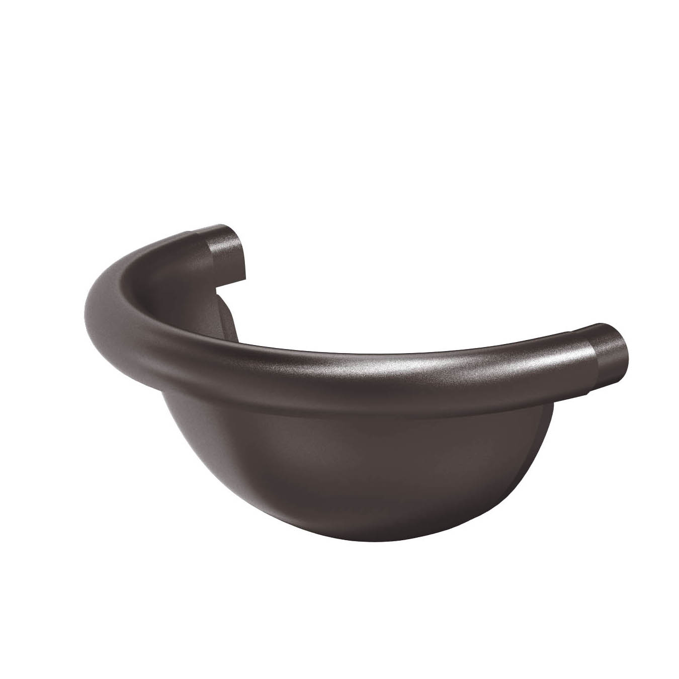 Заглушка желоба полукруглая D125 PU aquAsystem купить в Санкт-Петербурге