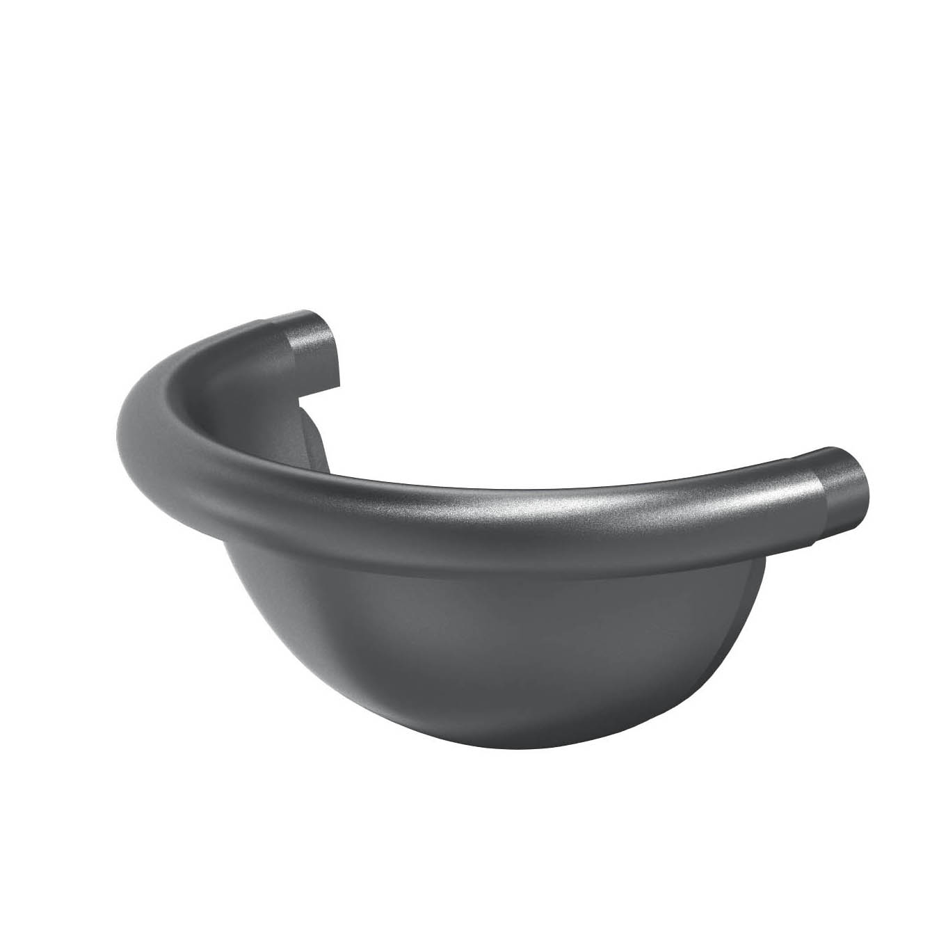 Заглушка желоба полукруглая D125 PU aquAsystem купить в Санкт-Петербурге