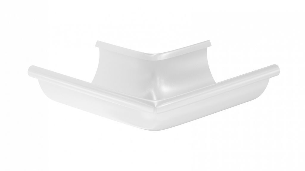 Угол водосточного желоба наружный 90° металлический купить в Санкт-Петербурге