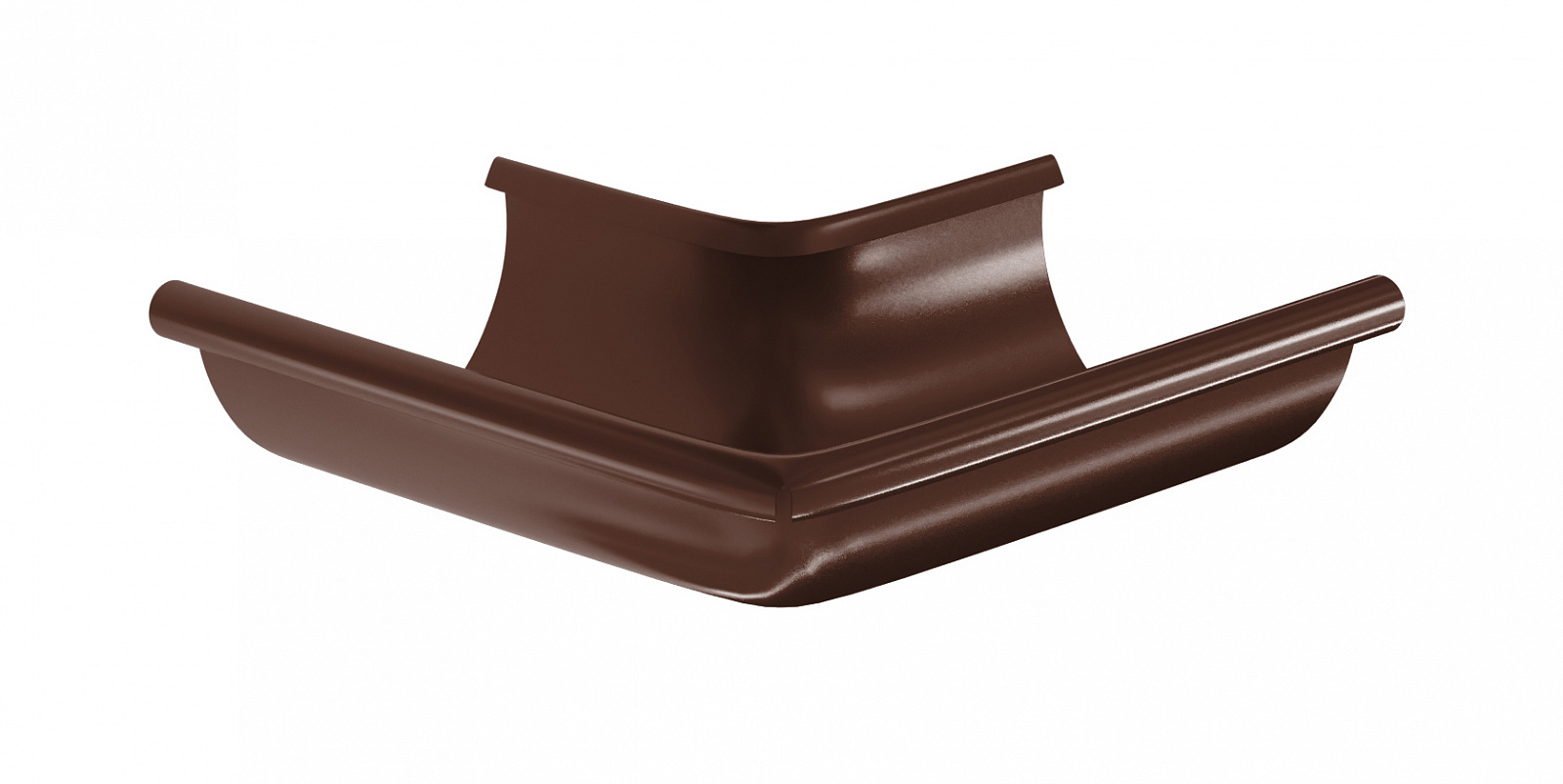 Угол водосточного желоба наружный 90° металлический купить в Санкт-Петербурге