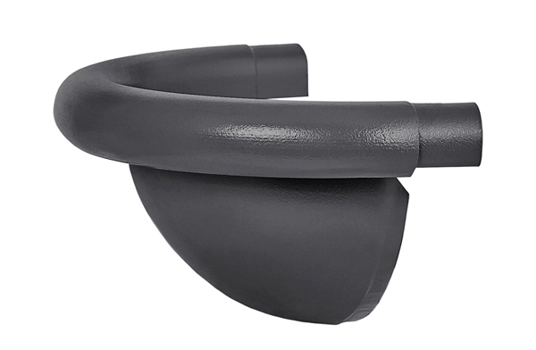 Заглушка желоба универсальная полукруглая металлическая купить в Санкт-Петербурге