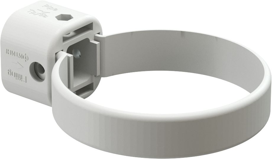 Хомут трубы универсальный пластиковый купить в Санкт-Петербурге