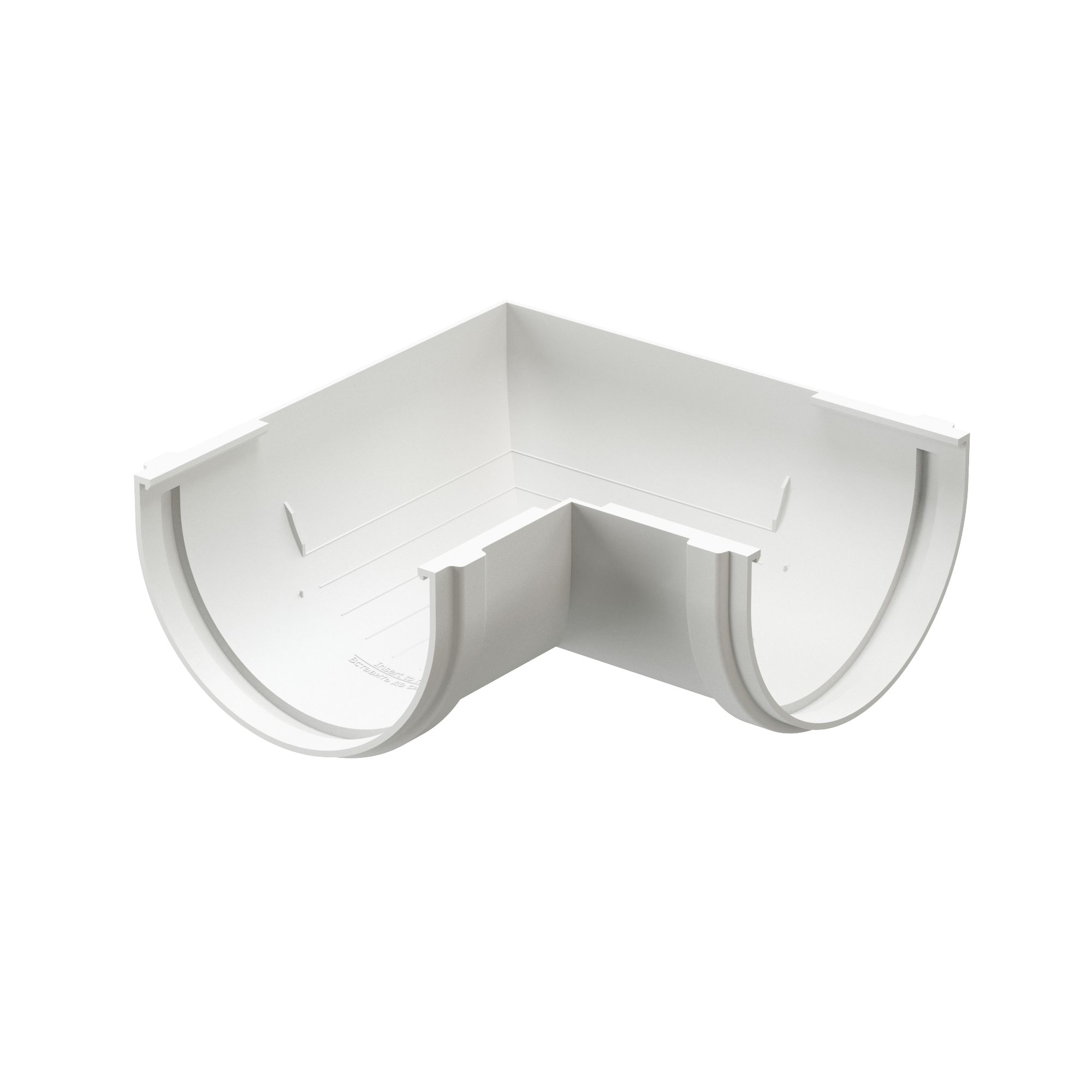 Угол желоба 90&deg пластиковый Docke Standart купить в Санкт-Петербурге