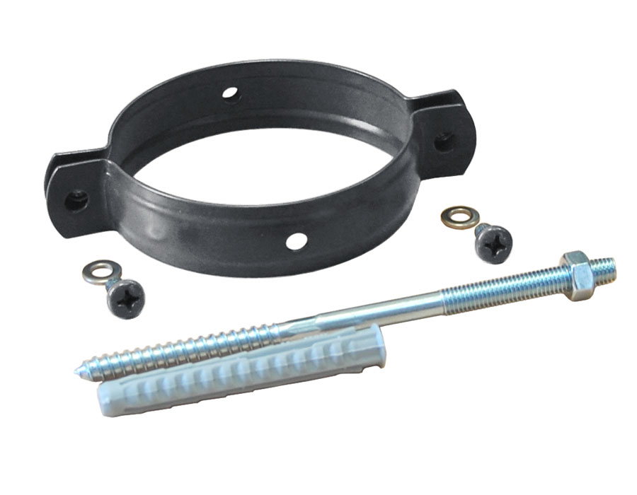 Хомут трубы на кирпич (метиз) металлический D90, винтовое соединение купить в Санкт-Петербурге