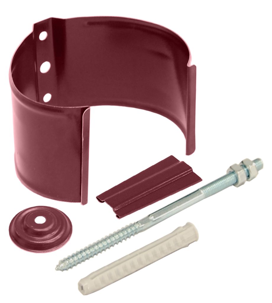 Хомут трубы на кирпич (метиз) металлический D90 купить в Санкт-Петербурге