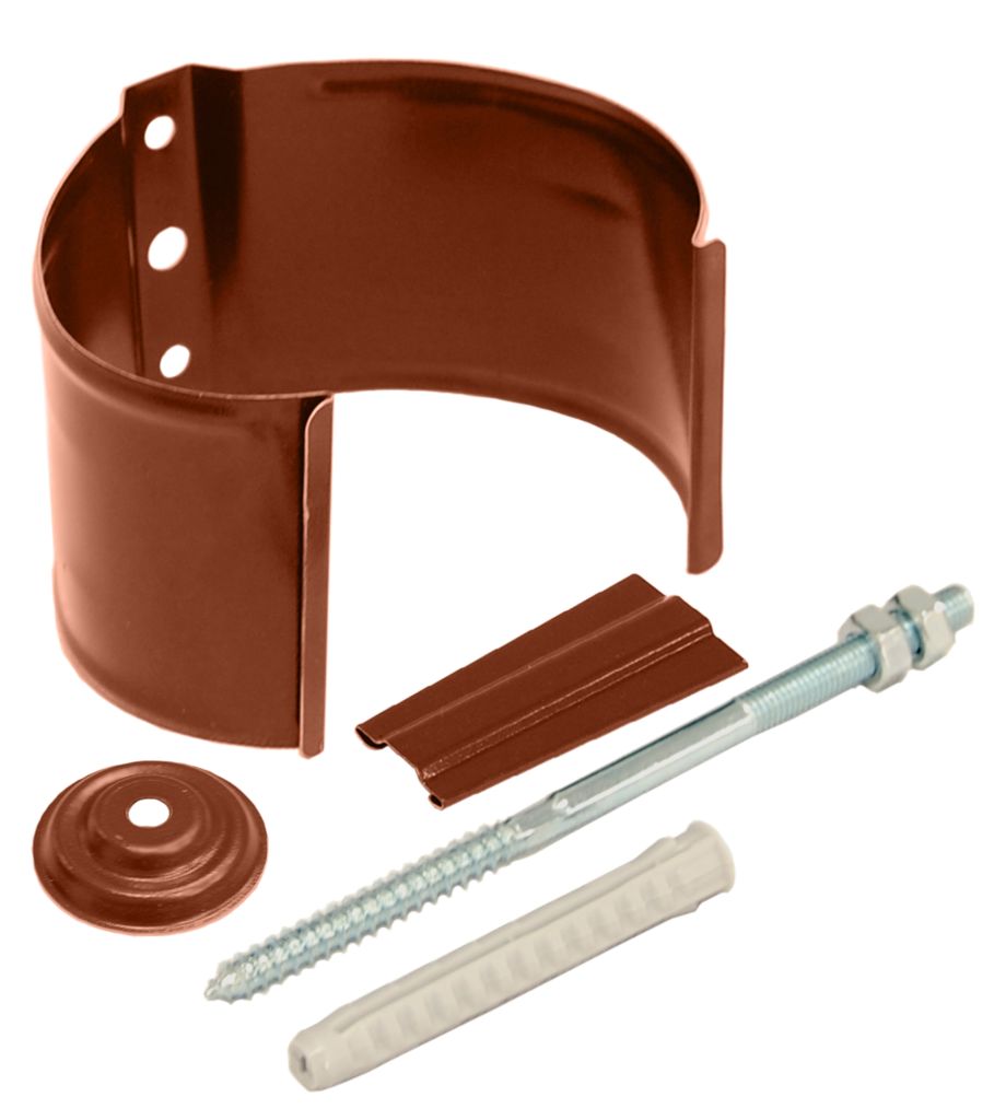 Хомут трубы на кирпич (метиз) металлический D90 купить в Санкт-Петербурге