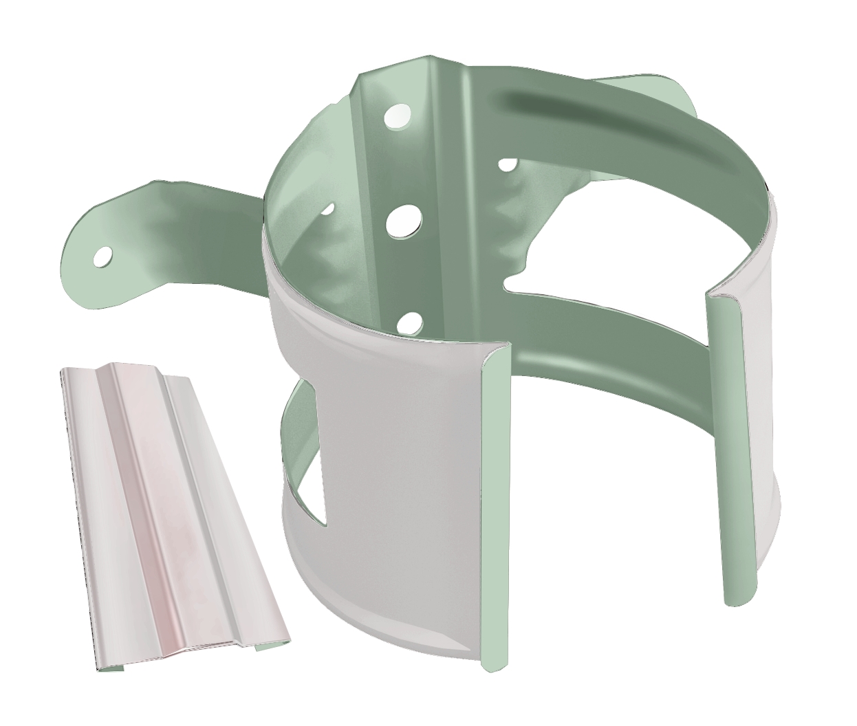 Хомут (кронштейн) трубы на дерево (уши) D90 GrandLine ПЭ купить в Санкт-Петербурге