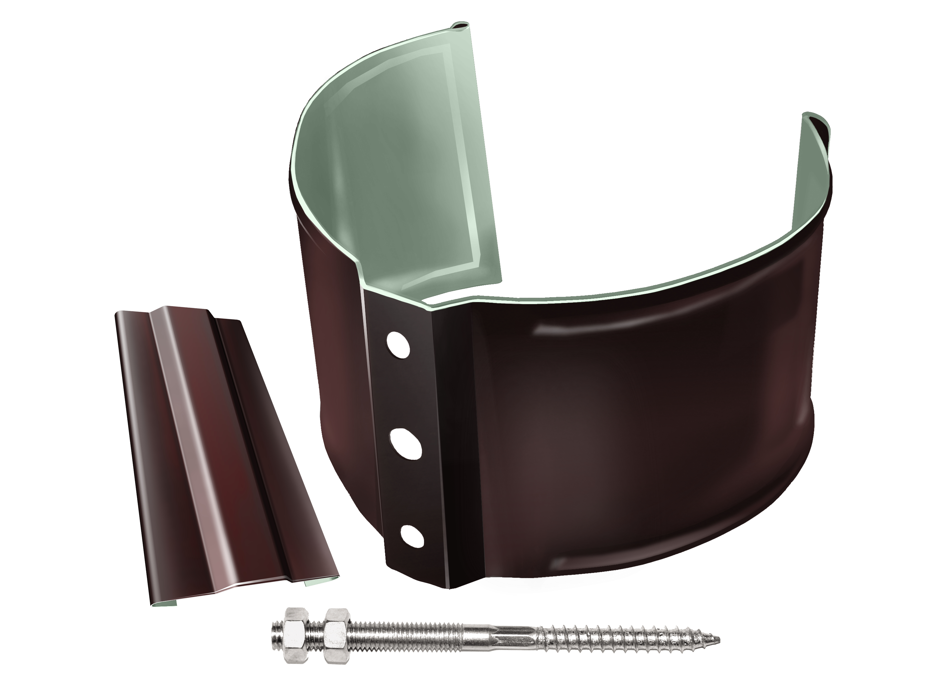 Хомут (кронштейн) трубы на кирпич (метиз) D90 GrandLine ПЭ купить в Санкт-Петербурге