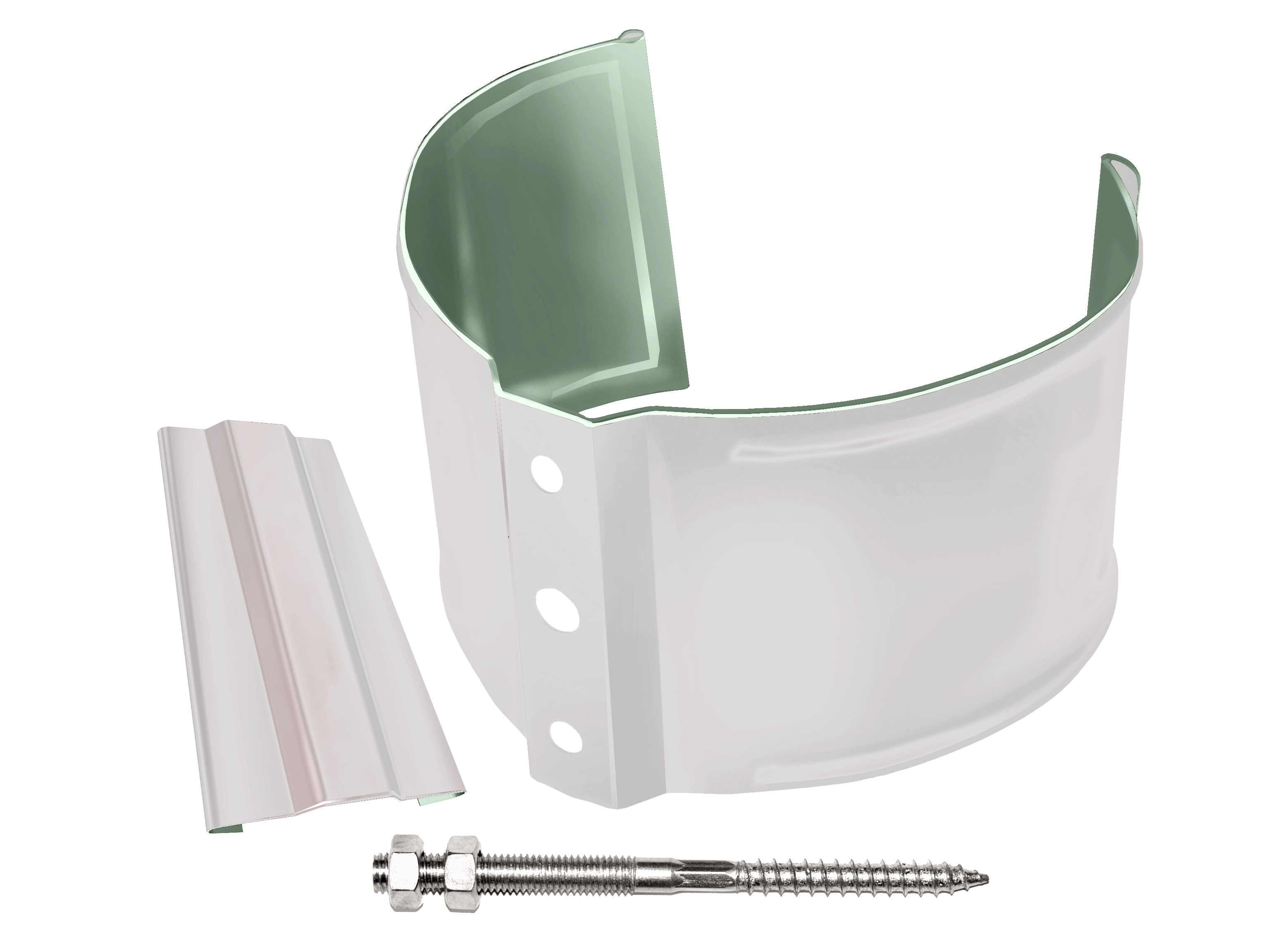 Хомут (кронштейн) трубы на кирпич (метиз) D90 GrandLine ПЭ купить в Санкт-Петербурге