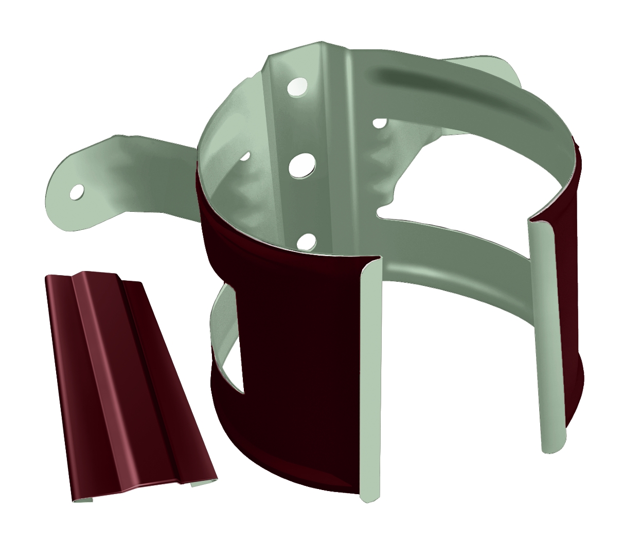 Хомут (кронштейн) трубы на дерево (уши) D90 GrandLine ПЭ купить в Санкт-Петербурге