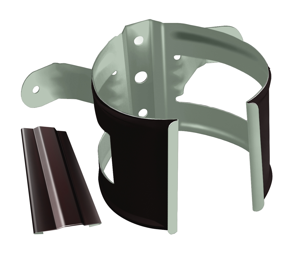 Хомут (кронштейн) трубы на дерево (уши) D90 GrandLine ПЭ купить в Санкт-Петербурге