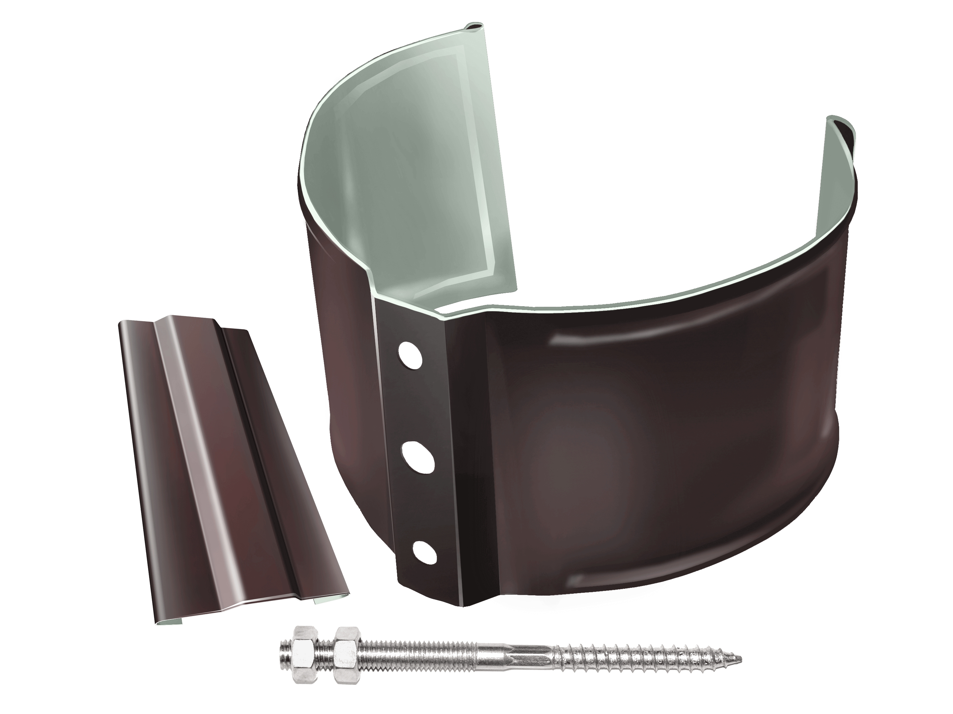 Хомут (кронштейн) трубы на кирпич (метиз) D90 GrandLine ПЭ купить в Санкт-Петербурге