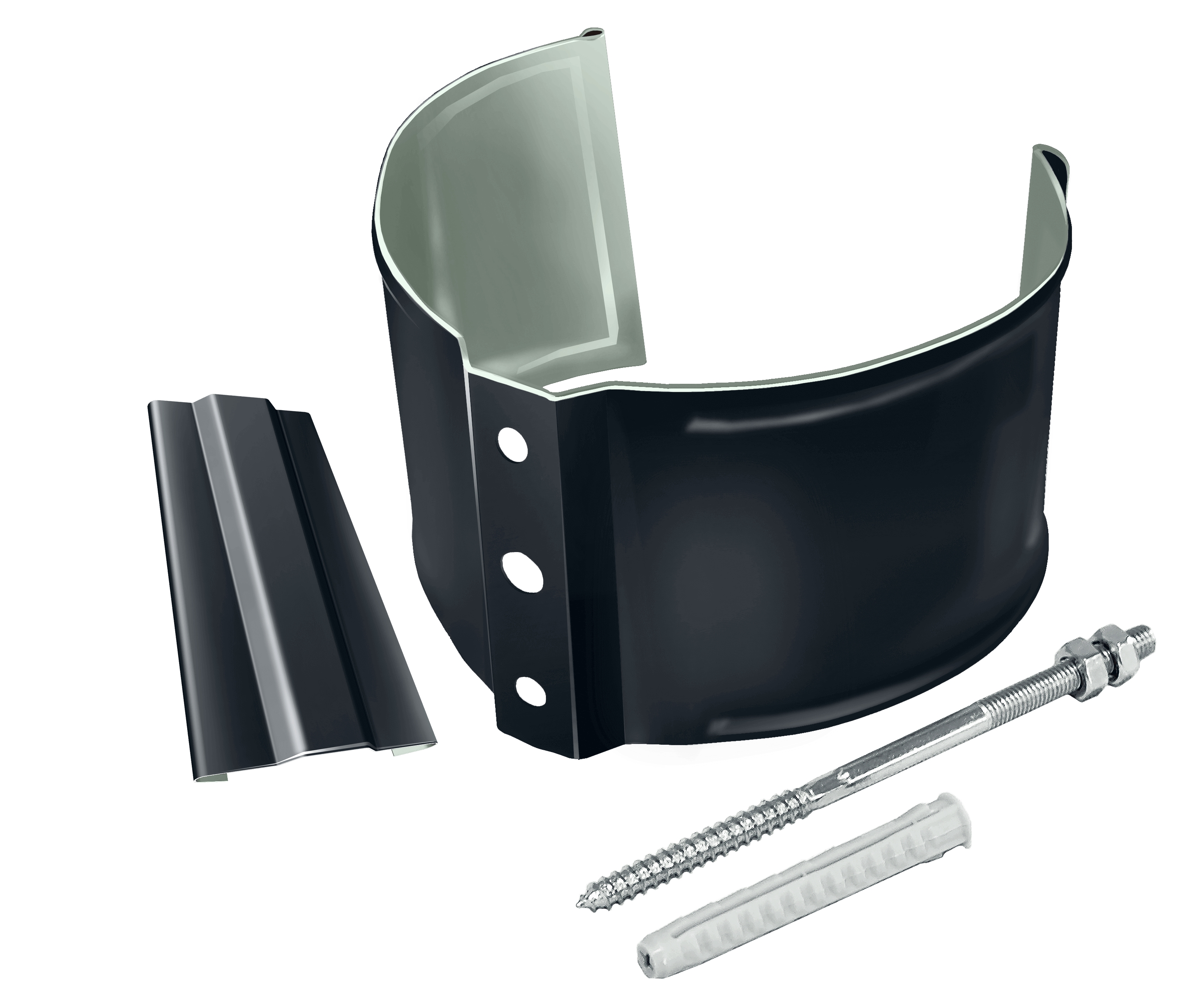 Хомут (кронштейн) трубы на кирпич (метиз) D90 GrandLine ПЭ купить в Санкт-Петербурге