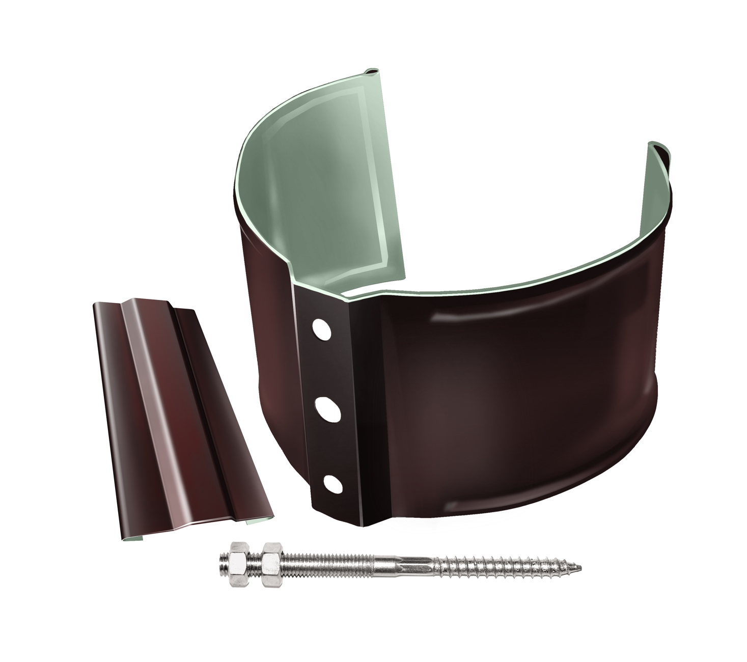 Хомут (кронштейн) трубы на кирпич (метиз) D100 GrandLine ПЭ купить в Санкт-Петербурге