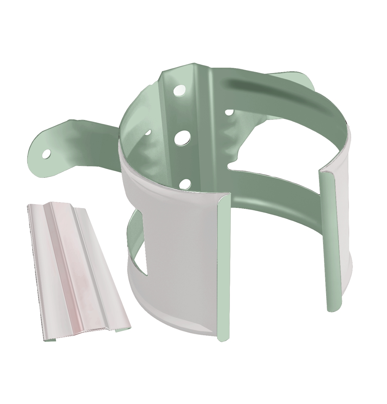 Хомут (кронштейн) трубы на дерево (уши) D100 GrandLine ПЭ купить в Санкт-Петербурге