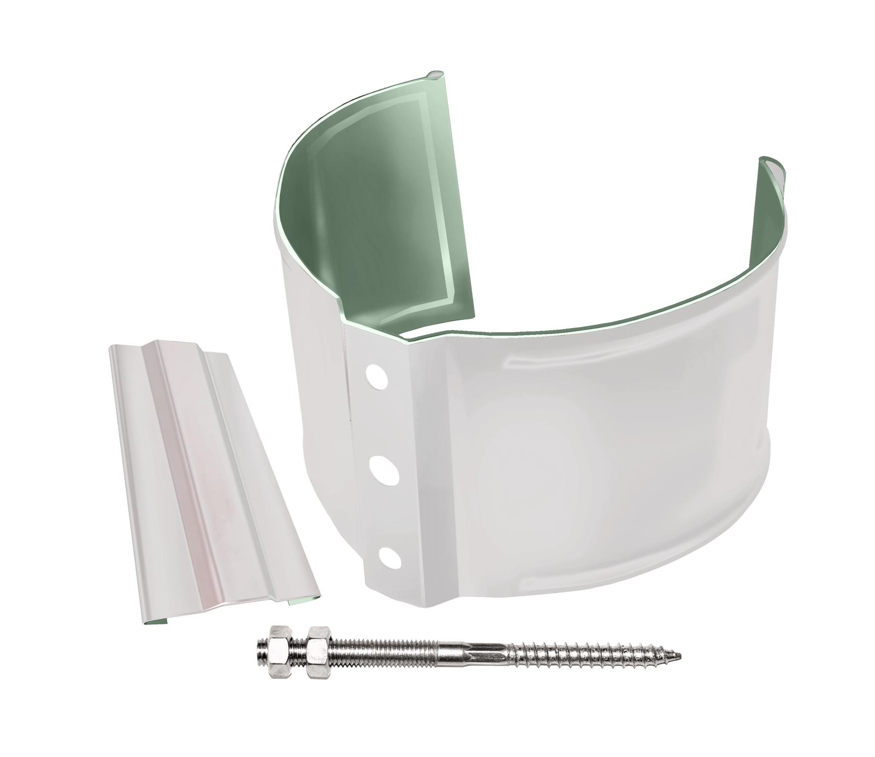 Хомут (кронштейн) трубы на кирпич (метиз) D100 GrandLine ПЭ купить в Санкт-Петербурге