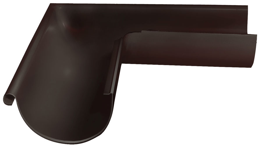 Угол желоба внешний 90° D125 GL ПЭ Matt купить в Санкт-Петербурге