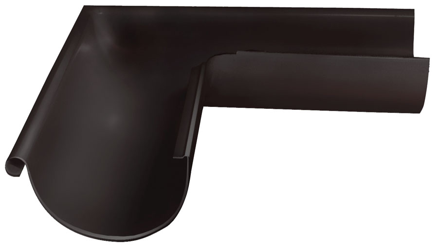 Угол желоба внешний 90° D125 GL ПЭ Matt купить в Санкт-Петербурге
