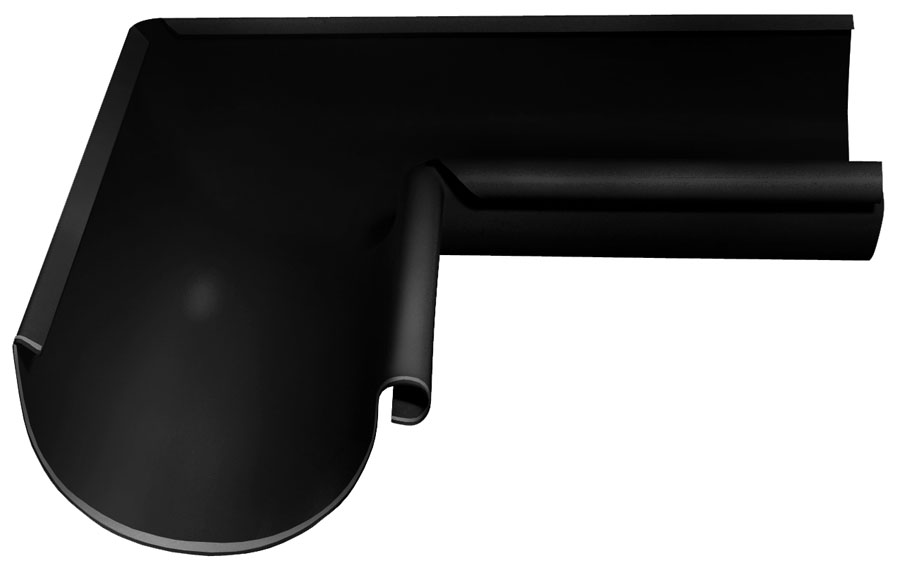 Угол желоба внутренний 90° D125 GL ПЭ Matt купить в Санкт-Петербурге