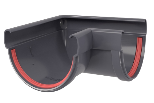 Угол желоба универсальный 90° D135 ПВХ GrandLine Дизайн купить в Санкт-Петербурге