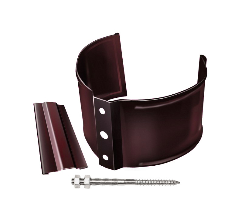 Хомут трубы металлический “клин” (в комплекте шпилька-саморез + дюбель) Классика/Дизайн купить в Санкт-Петербурге