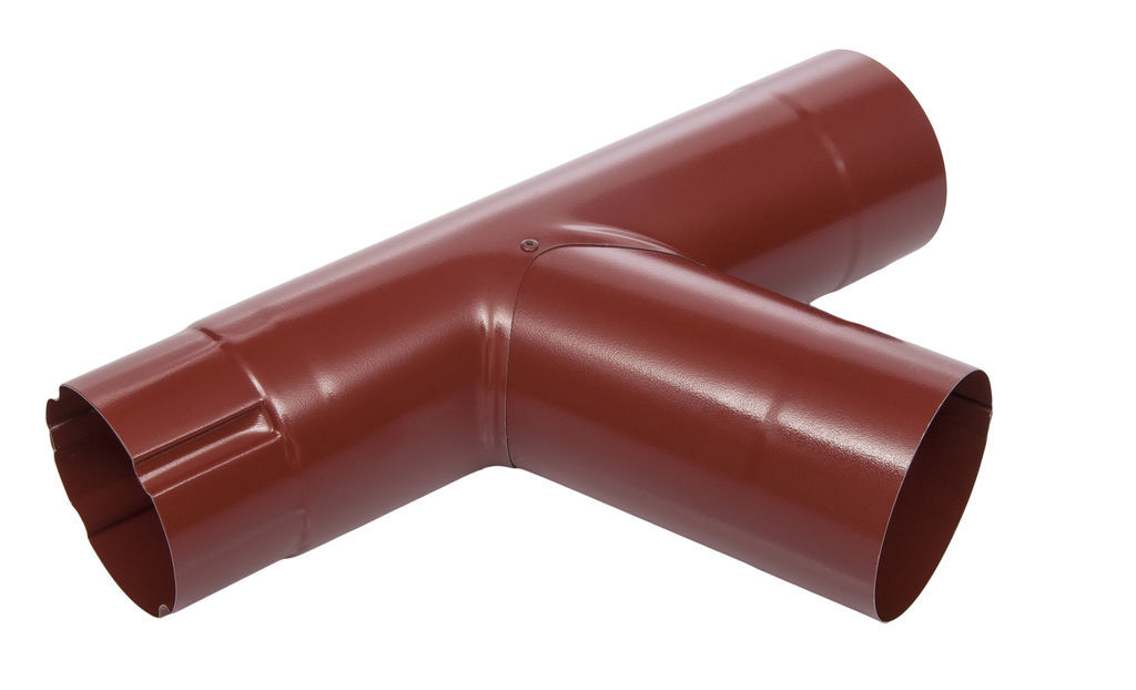 Тройник водосточной трубы D100 Icopal купить в Санкт-Петербурге