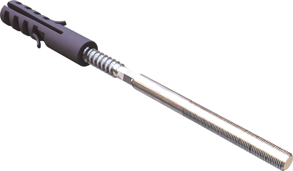 GLC ПВХ Крепление хомута с пластиковым дюбелем 100мм купить в Санкт-Петербурге