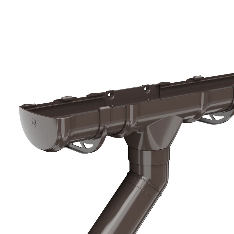 Комплект водосточной системы ТН ОПТИМА 120/80 мм, для ската 6м, (желоба 1,5м) купить в Санкт-Петербурге