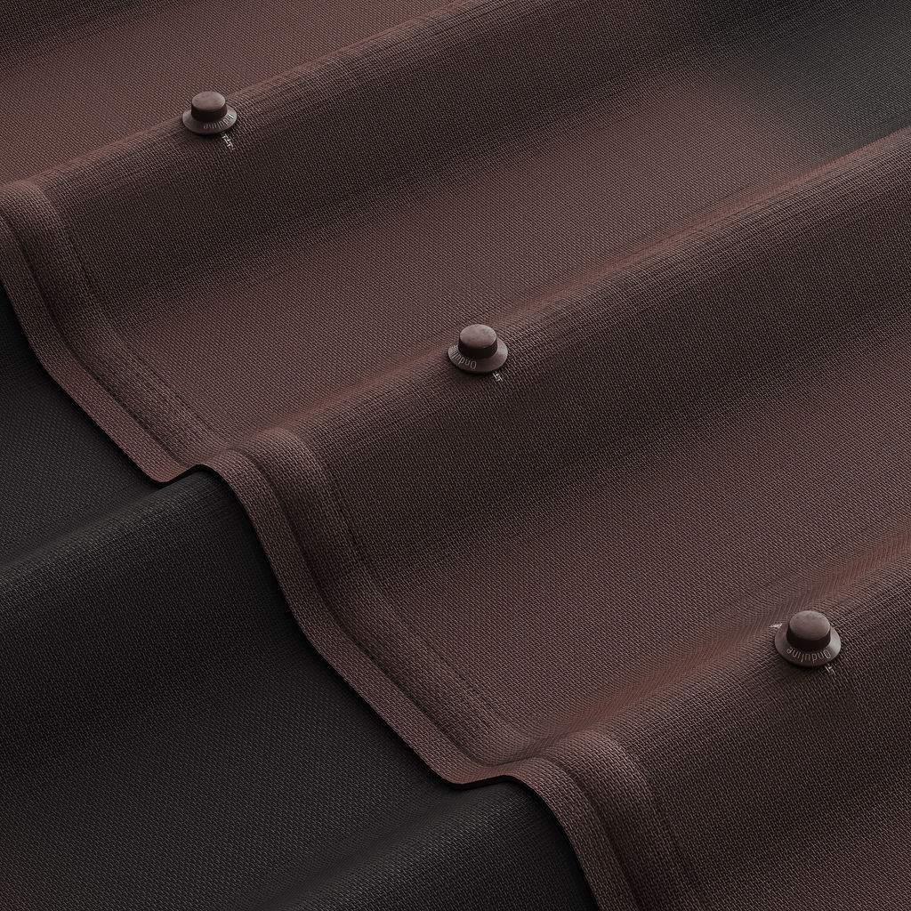 Черепица Ондулин NEW (3,3мм) коричневый  (новое качество: толщина 3,3мм, усиленный краситель) купить в Санкт-Петербурге