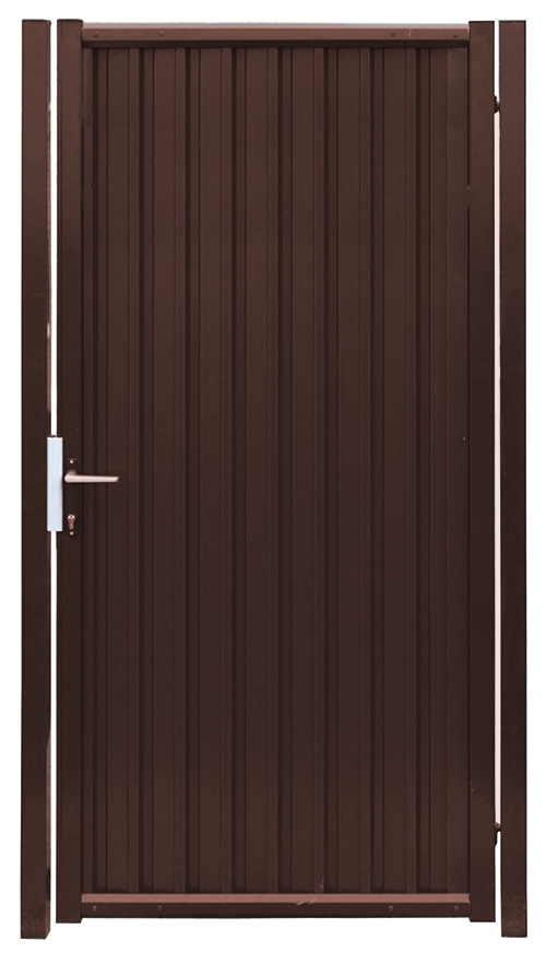 Калитка Estet 2000х1000мм 8017 коричневый Grand Line купить в Санкт-Петербурге