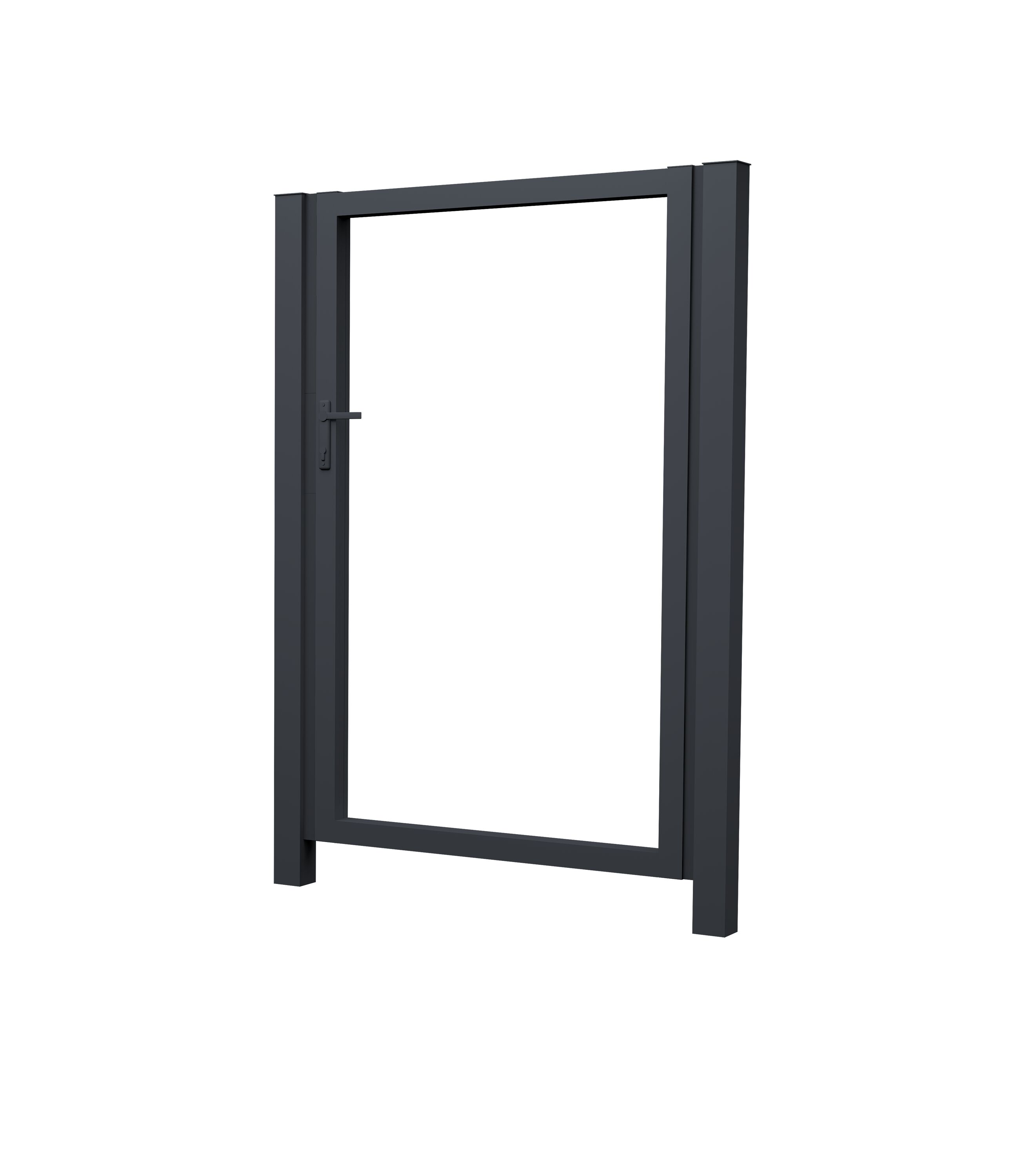 Калитка Жалюзи Texas 1.8х1 ламель150мм 7024 темно-серый без заполнения GL купить в Санкт-Петербурге