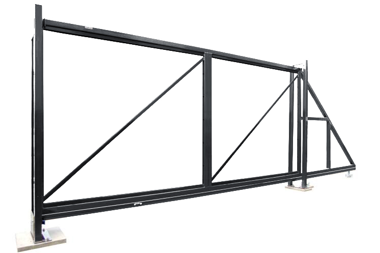 Ворота откатные Colority Zinc 2030х4000мм 7024 темно-серый Grand Line купить в Санкт-Петербурге