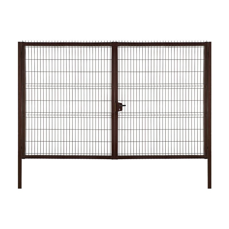 Ворота распашные Profi 2030х5000мм 8017 коричневый Grand Line купить в Санкт-Петербурге