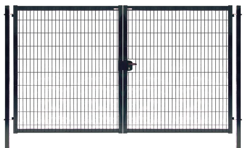 Ворота распашные Medium New Lock 2030х3500мм 7040 серый Grand Line купить в Санкт-Петербурге