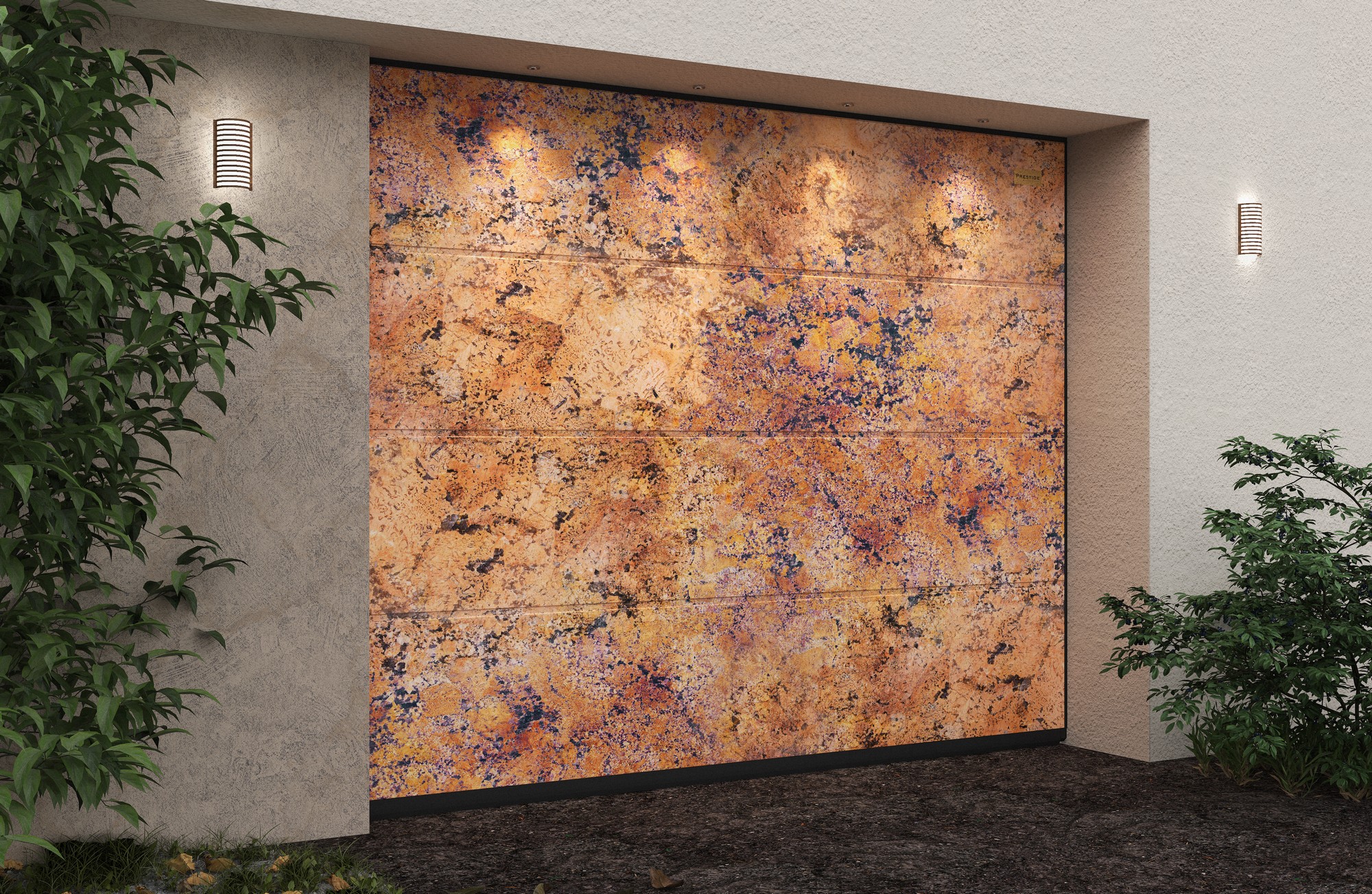 Ворота гаражные секционные Prestige Lux L-гофр smooth 3000х3000мм ALUTECH купить в Санкт-Петербурге