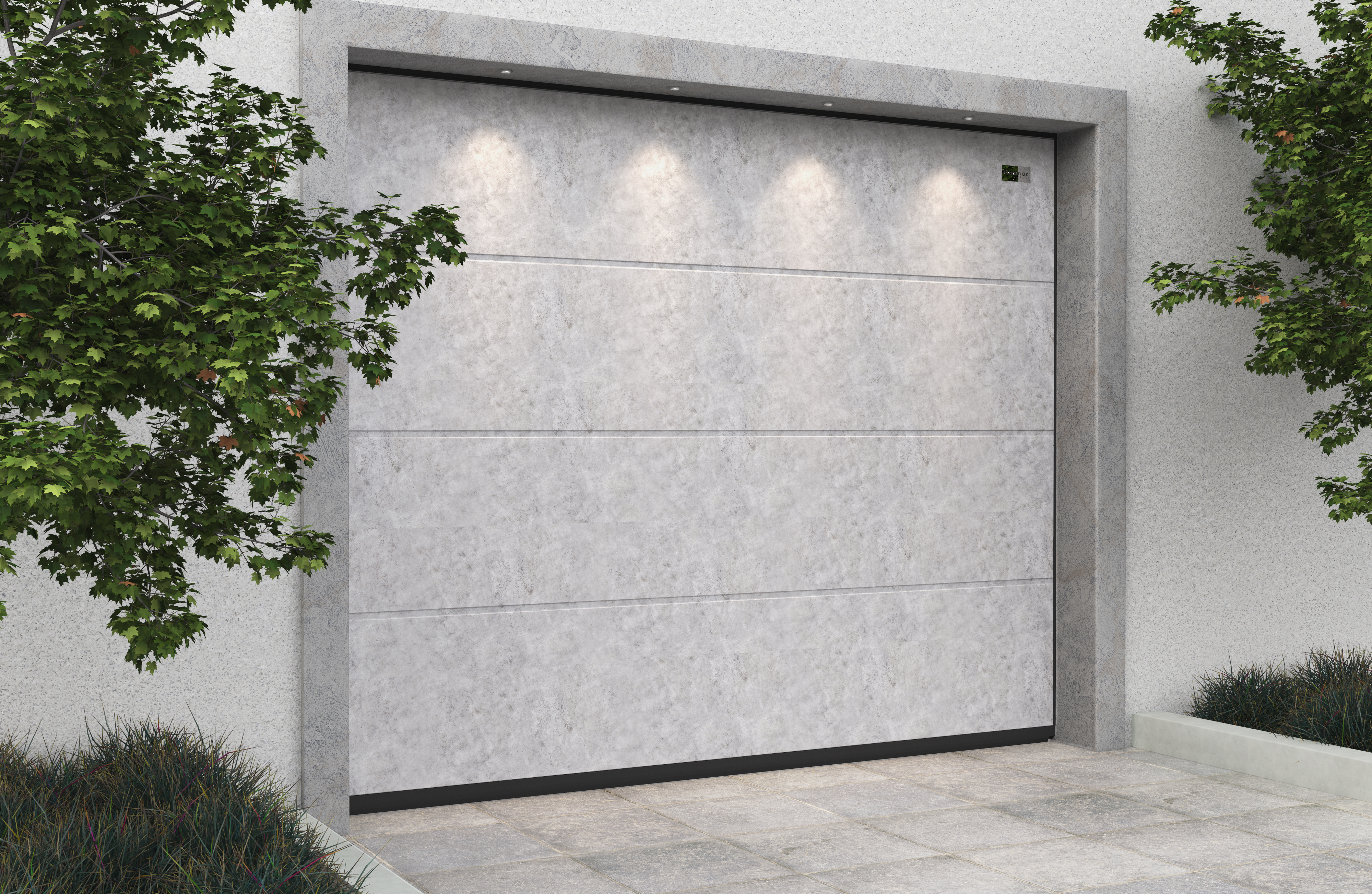 Ворота гаражные секционные Prestige Lux L-гофр smooth 3000х3000мм ALUTECH купить в Санкт-Петербурге