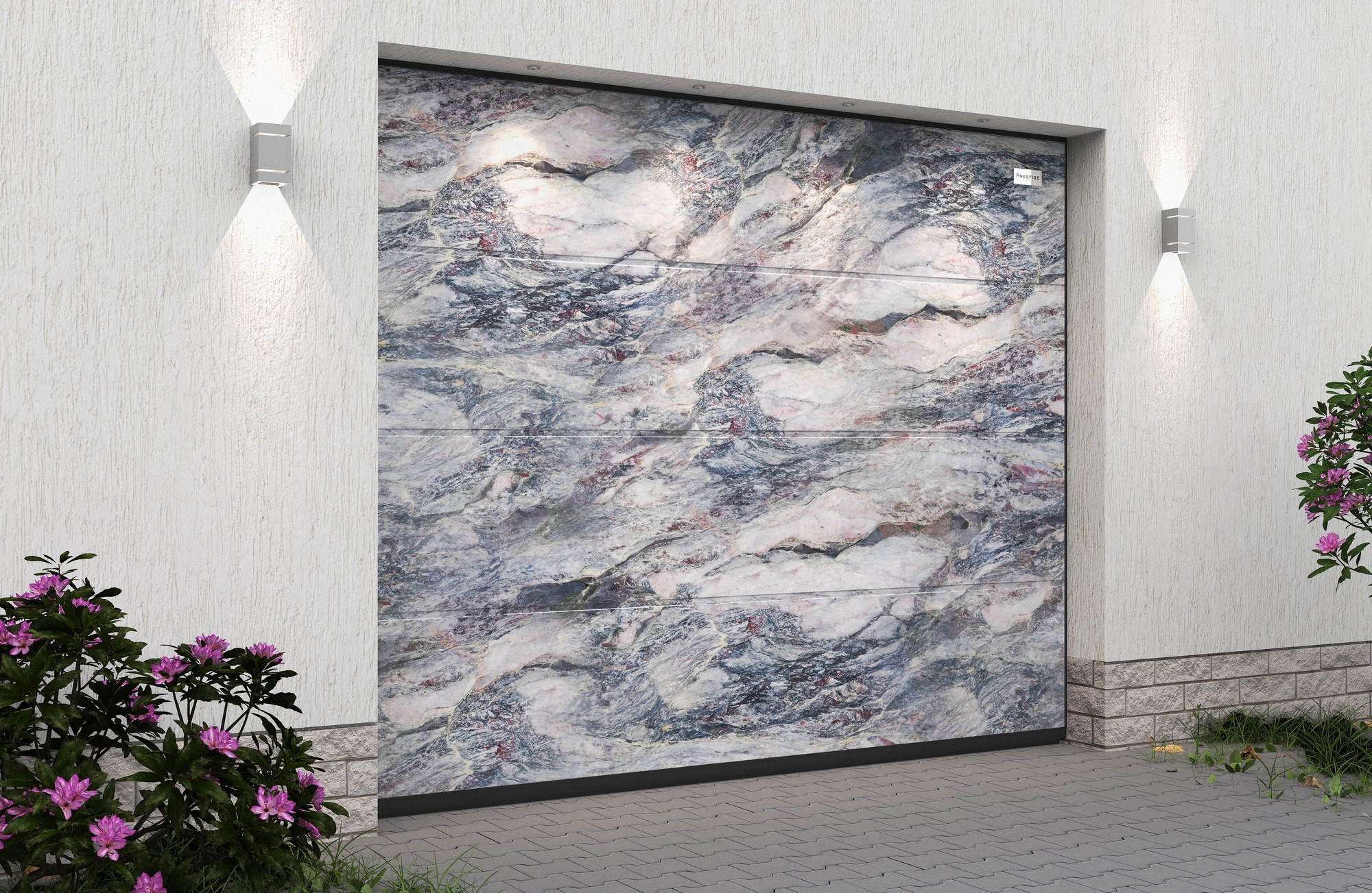 Ворота гаражные секционные Prestige Lux L-гофр smooth 3000х2250мм ALUTECH купить в Санкт-Петербурге