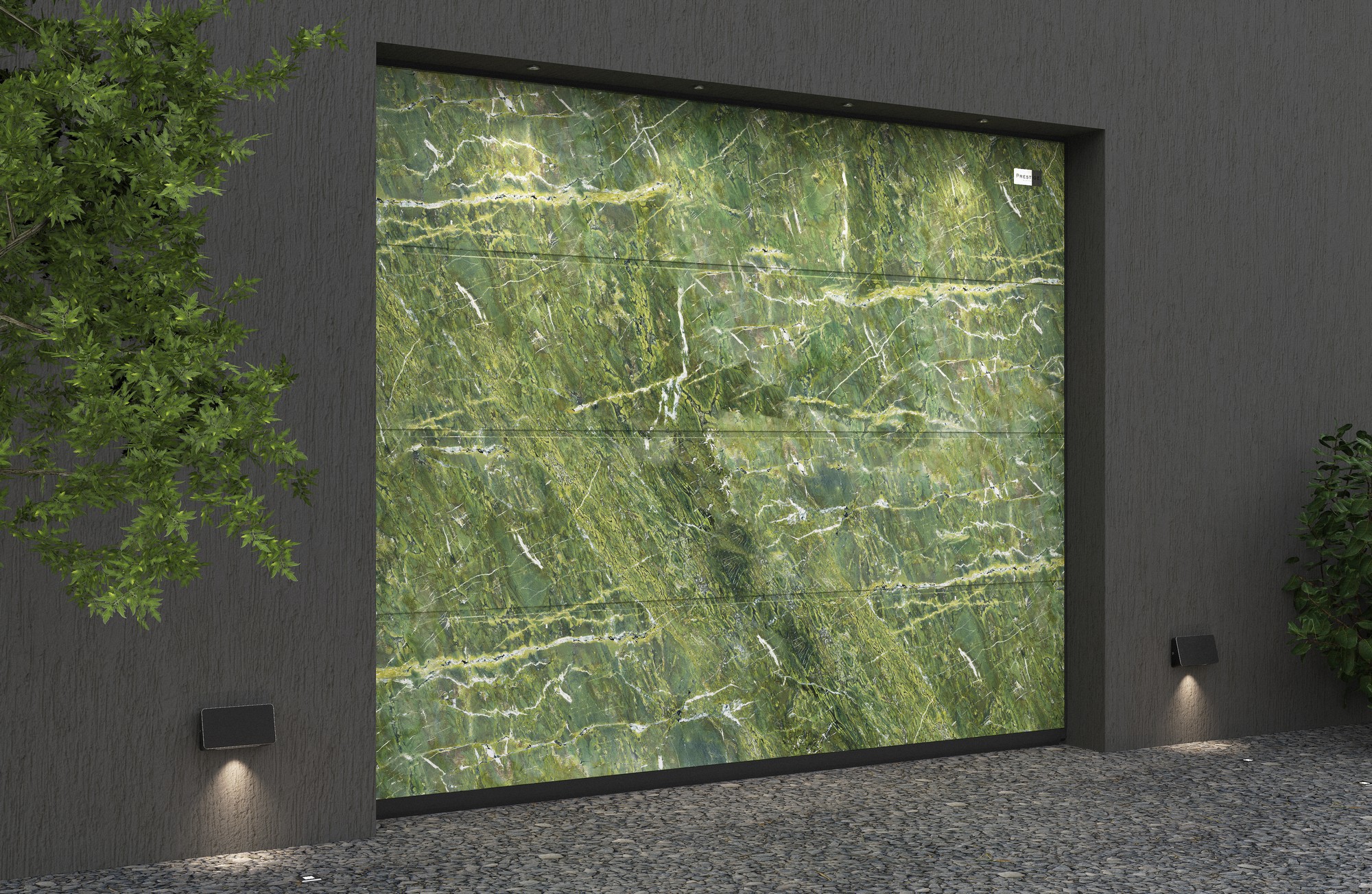 Ворота гаражные секционные Prestige Lux L-гофр smooth 4000х2500мм ALUTECH купить в Санкт-Петербурге