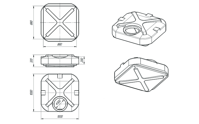 Бак душевой 200 л, с лейкой купить в Санкт-Петербурге