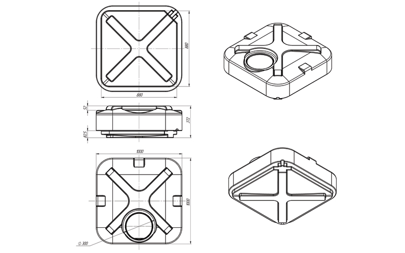 Бак душевой 250 л, с лейкой купить в Санкт-Петербурге