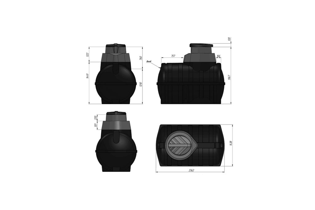 Подземная емкость U 3000 oil купить в Санкт-Петербурге