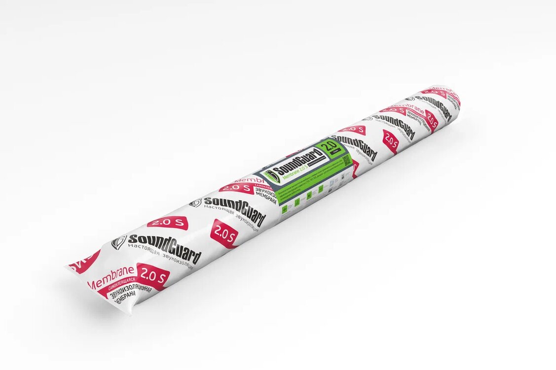 Мембрана SoundGuard Membranе 2.0 S, 2500х1200х2 мм (3 м2) купить в Санкт-Петербурге