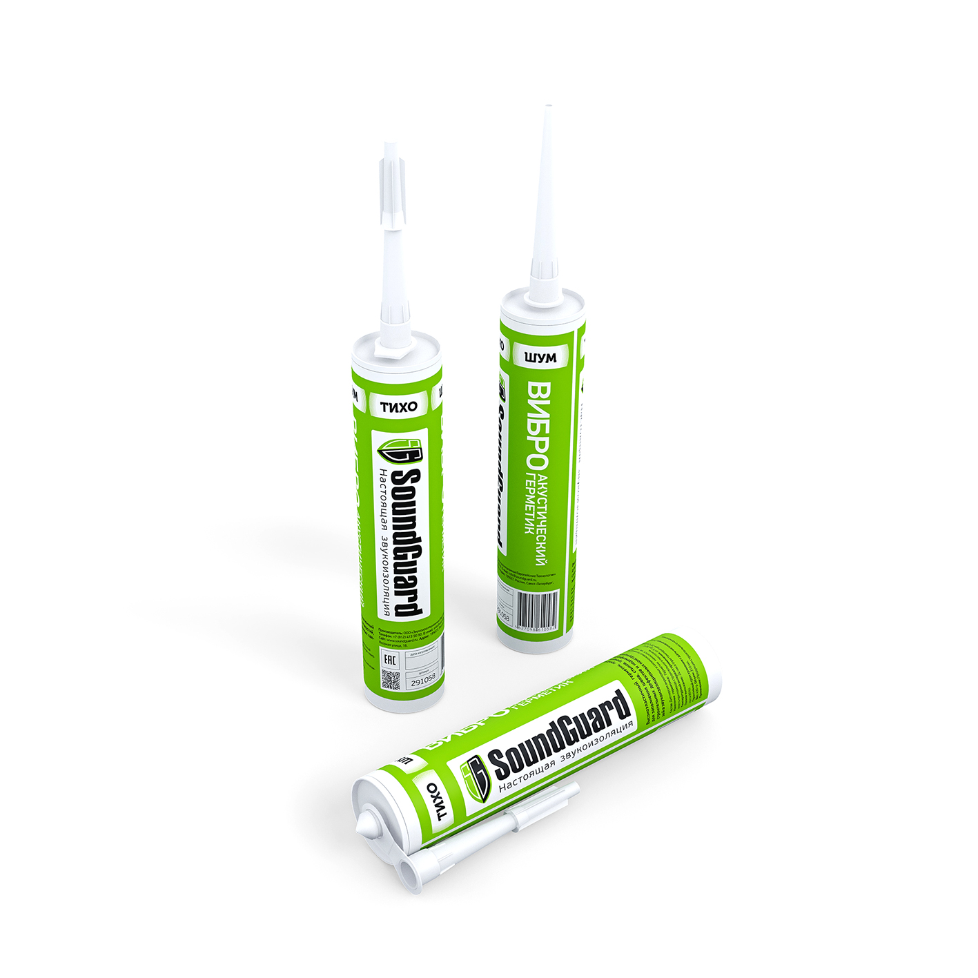 Виброакустический герметик SoundGuard 310 мл купить в Санкт-Петербурге