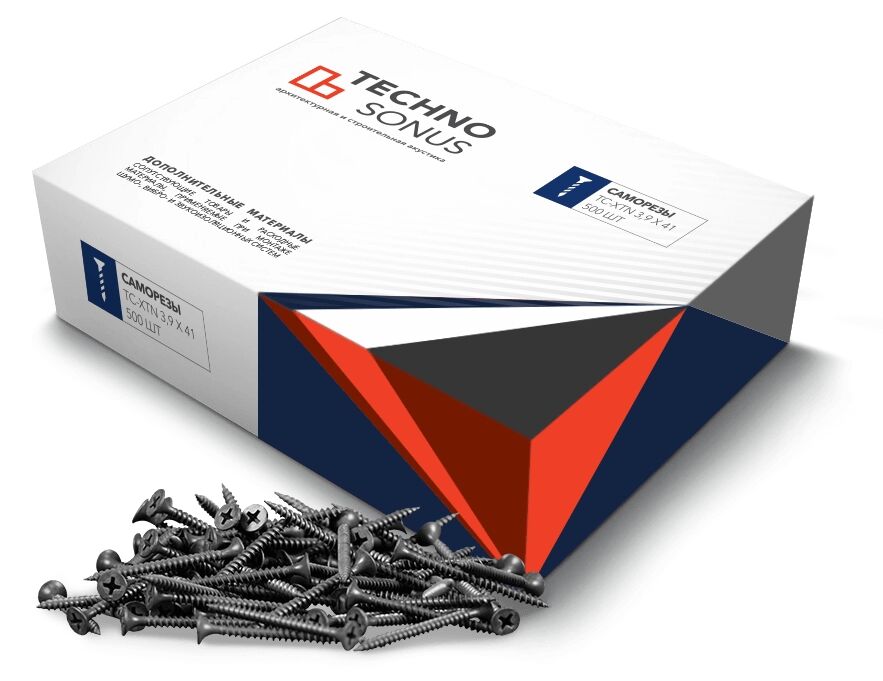 Саморезы ТС-XTN 3.9х41 (500шт) купить в Санкт-Петербурге