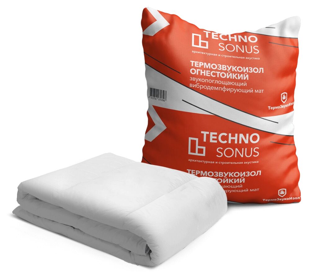Мат для звукоизоляции ТермоЗвукоИзол Огнестойкий 13мм, 1.5х5м (7.5м2) купить в Санкт-Петербурге