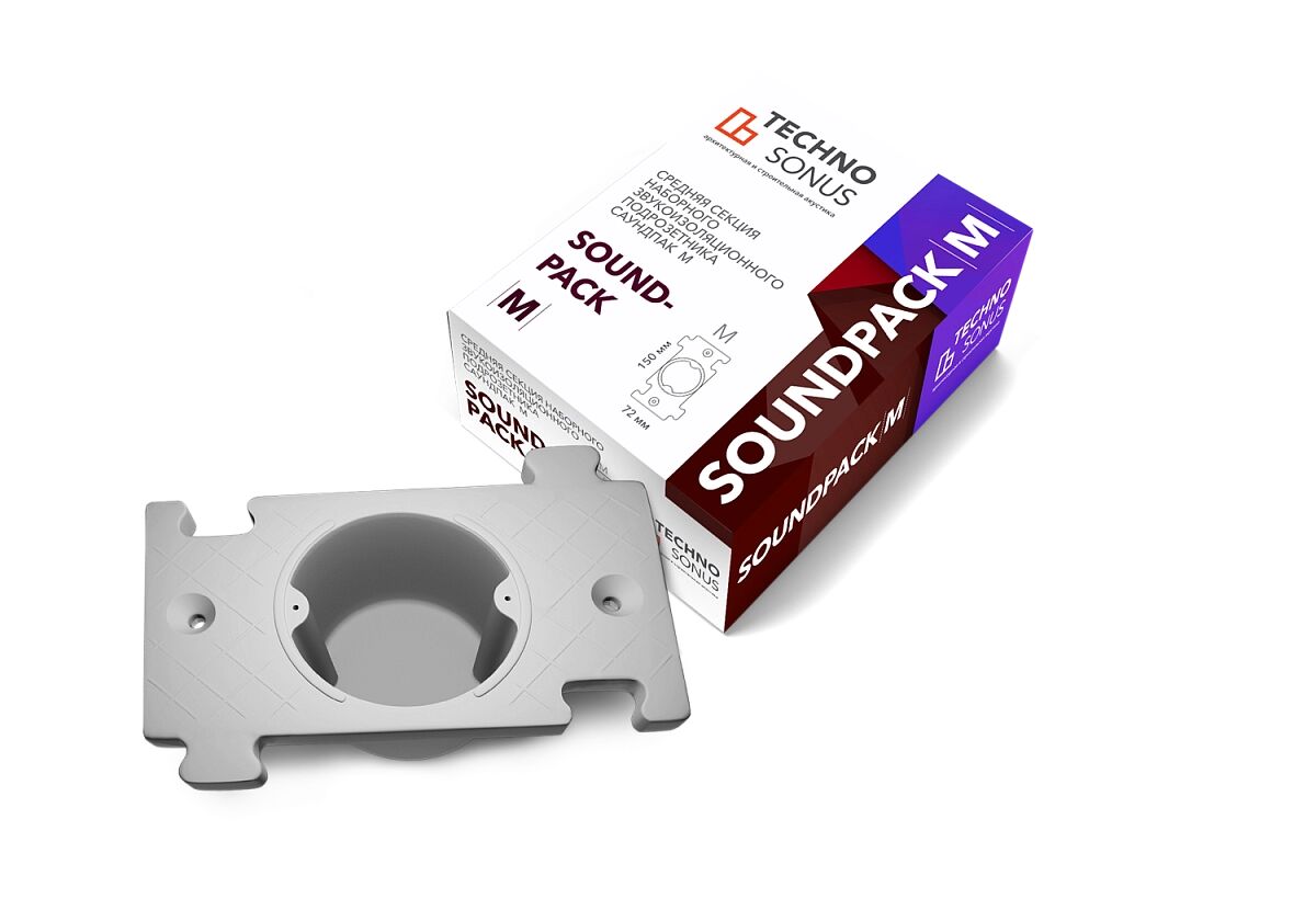 Звукоизоляционный подрозетник СаундПак (SoundPack) M купить в Санкт-Петербурге